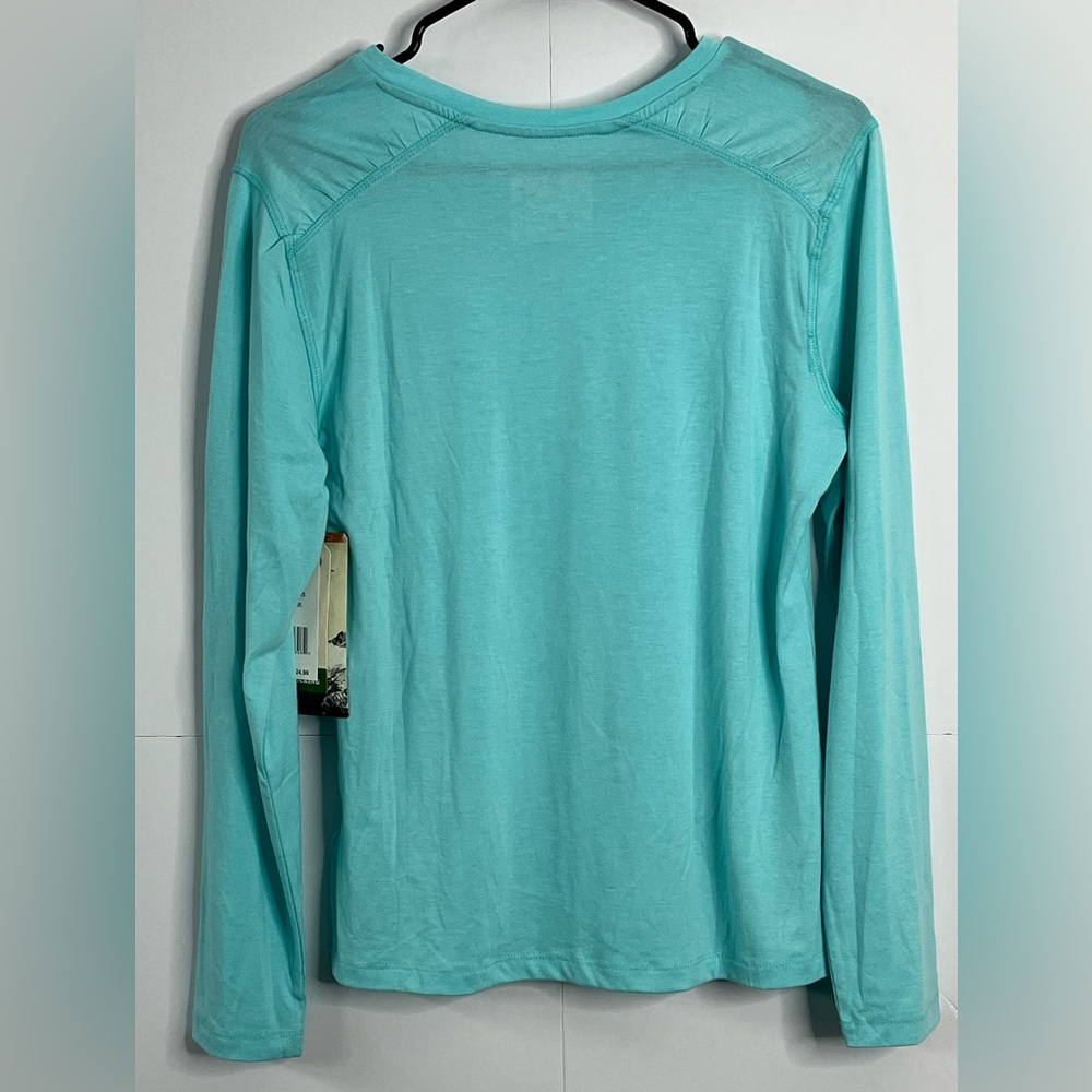 Rustic Ridge Women’s M Aruba Blue Long Sleeve Shirt Quick Dry Moisture Wicking - Picture 9 of 14